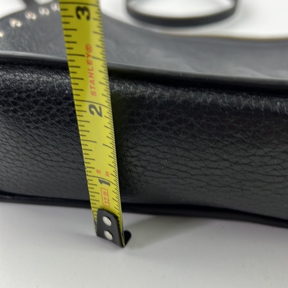 DKNY  Black Leather Studded Crossbody Purse - Picture 5 of 10